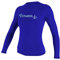 O'NEILL UV50+ Sonnenschutz Damen Basic Skins Langarm Crew Sun Shirt Rash Guard, Tahitiblau, Größe L