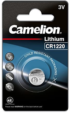 McPower cellule au lithium CR-1220 3.0V, 12,5x2,0mm, 1er Blister