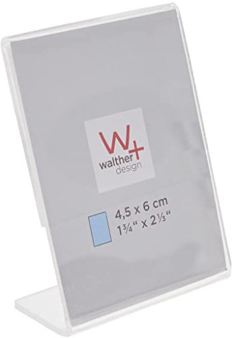 walther design Bilderrahmen 4,5 x 6,0 cm Kunstglas Portraitrahmen AS4560