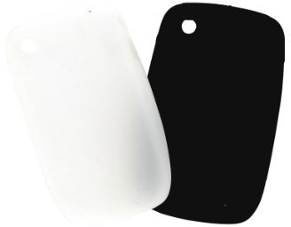 BlackBerry Coque pour BlackBerry Curve 8520/9300 - Noir et blanc (Lot de 2)