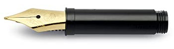 Kaweco Steel Nib Insert 060 with Thread Gold for Fountain Pen I for Sport Liliput DIA2 Original Special Student Series I Exclusive Stainless Steel Gold-Plated Nib Replacement I Nib: M (Medium)