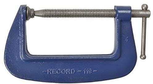 Irwin 1193 Record 119 Medium-Duty Forged G Clamp, 75mm