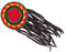 Rasta Mütze mit angenähten Dreadlocks Reggaemütze