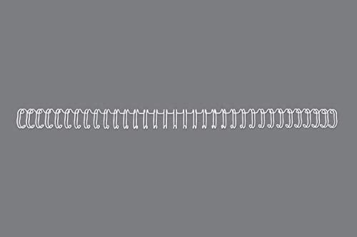 WireBind Drahtbinderücken, 100 Stück, 5mm, weiß