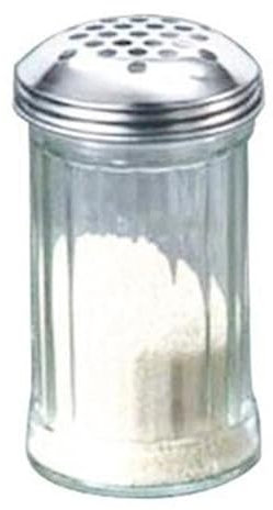 American Metalcraft GLA319 Shaker à fromage en verre avec couvercle extra large 340 ml