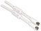 Fuba F-Anschlusskabel 2m weiß 4-Fach geschirmt | Mantelstromfilter, SAT-Anschlusskabel F-Stecker, Koaxialkabel, Antennenkabel, DVB-S, HDTV/4K