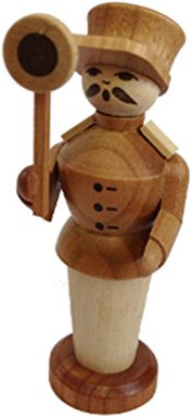 Rudolphs Schatzkiste Miniaturfigur Bahnvorsteher Natur Höhe=7cm NEU Seiffen Erzgebirge Dekoration Holzfiguren Weihnachten Fensterschmuck Spielzeug Deko Weihnachtsfigur