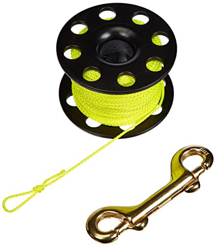 Best Divers ML0061YL, Carrete de Buceo, Negro, Sagola 30 Metros Amarillo