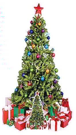 STAR CUTOUTS Ltd SC57 Großer Weihnachtsbaum, Pappaufsteller perfekt für Arbeitszimmer und Büro, Weihnachtsdekoration, Partys und Veranstaltungen, Höhe 178 cm