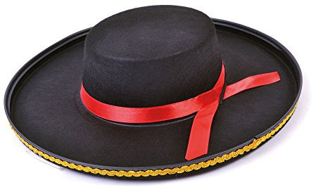 Bristol Novelty BH514 Spanischer Filz Mütze, Schwarz, Einheitsgröße Halloween