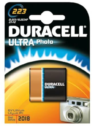 DURACELL Lot de 3 Piles Photo Lithium Ultra DL 223 A