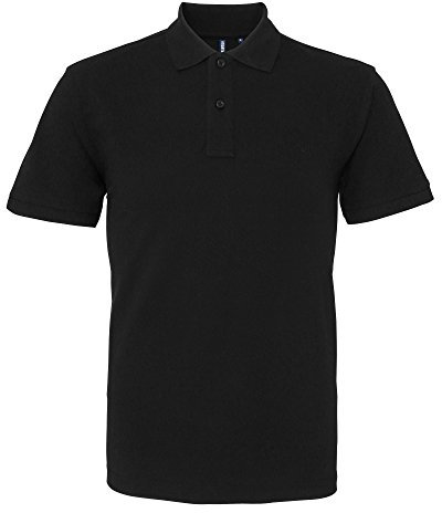 Asquith & Fox Men's Asquith and Fox Men's Polo Short Sleeve Polo Shirt, Black (Black 000), X-Large (Manufacturer Size:XL)