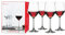 Spiegelau 4510271 Vino Grande Rotwein-Set, 425 ml, 4 Stück Weingläser mit Stiel, Glas, Rotweinglas