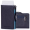 Moneyhold® Porte-Cartes Bancaire Unisexe - Portefeuille Slim en Simil-Cuir Vegan Anti Piratage RFID, Compact et Élégant (B - avec Porte-Monnaie, 5 - Bleu Saffiano)