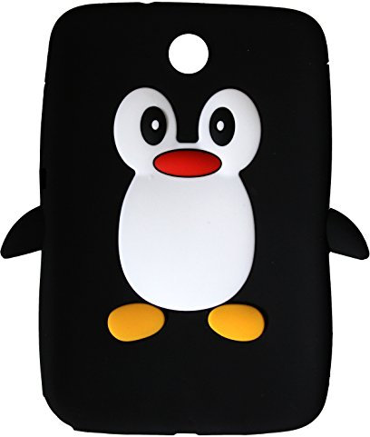 SKS Distribution® negro silicona pingüino FUNDA / CARCASA / COVER para Samsung Galaxy Note 8.0