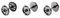 Scheibenräder, 12,6 mm, 10 Stück, Grey