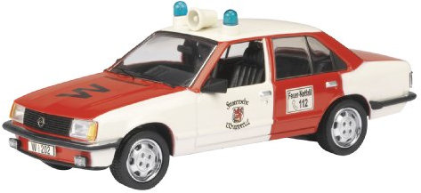 Schuco 450342600 - Opel Rekord E, Feuerwehr Wuppertal, Sammlermodell, 1:43