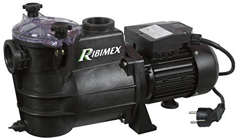Ribimex PRSWIM750 Pompe Piscine Swim 750, 1000 W 195 l/min, Noir, 28 x 21 x 52 cm