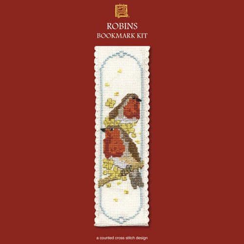 Textile Heritage Collection Cross Stitch Bookmark Kit - Robins