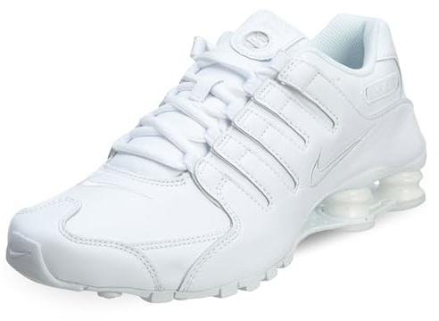 Nike Shox NZ Mens Running Shoes [378341-128] White/White Mens Shoes 378341-128-10.5