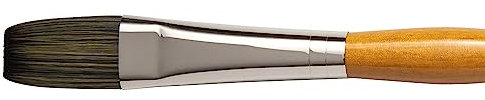 Isabey Isacryl Synthetic Brush, Flat, 10, Natural