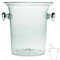 Clear Plastic Wine Bucket & Cooler/Ice Bucket - Wine / Champagne Bottle Chiller