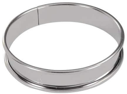 GOBEL 889830 Schachtel mit 4 Tortenringen aus Edelstahl