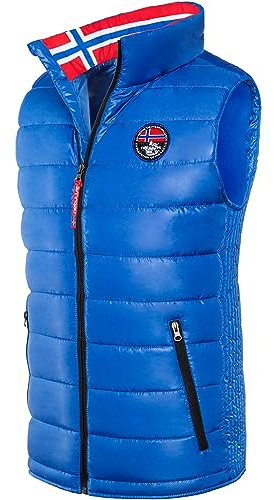 Nebulus Weste GLOSSAR, Daunenoptik, Herren, Navy, Jacke, Glanzoptik (Q638)