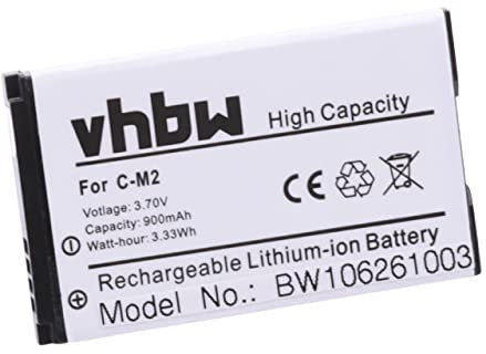 vhbw 1x Akku Ersatz für BlackBerry C-M2, BAT-11004-001, ACC-11004-201 für PDA Notepad Tablet (900 mAh, 3,7 V, Li-Ion)