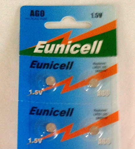 Shipping with Tracking 4 x Eunicell Batteries AG0 Button LR63 LR521 SR521 W 379 [Camera]