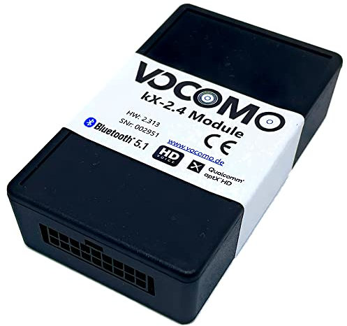 VOCOMO kX-2 V2 Bluetooth Freisprecheinrichtung inkl. Einbaumikrofon für VW Golf, Passat, Caddy, EOS, Sharan, Scirocco, T5, Polo, Tiguan, Touran, Skoda Fabia, Octavia, Superb, Rapid, Roomster, Yeti