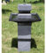 Solarbrunnen Asia Solarspringbrunnen Zengarten Brunnen Komplettset für Garten und Terrasse Tag und Nacht !!!