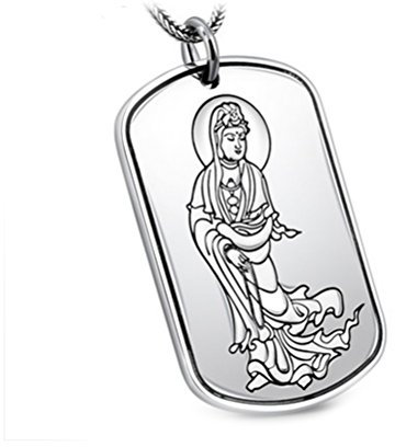 JadeAngel 925 Silber Weizen Kette mit Sterling Silber Dog Tag Gravur Worte