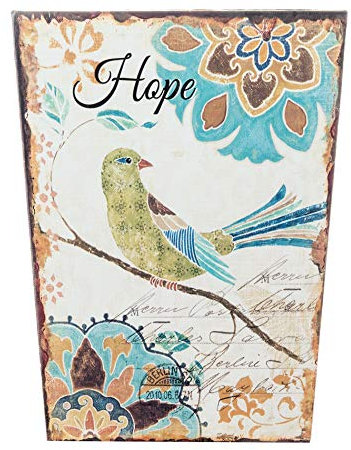 Rebecca Mobili Cubo de Basura, Papelera, para Baño Oficina, Decoraciones Vintage, Habitaciones Pequeñas - Medidas: 26 x 20 x 20 cm (AxANxF) - Art. RE4840