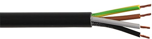 Pro Power 3184Y-1MMBLK100M 1mm Round Mains Cable 4 Core 3184Y Black - 100m Reel