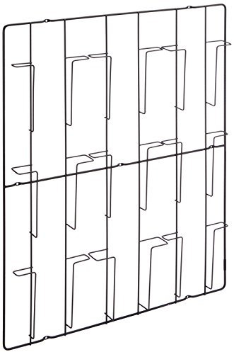 PUHLMANN Capventure - Prospektehalter, Magazine-Wandhalter, mit 9 Fächer, aus Stahl