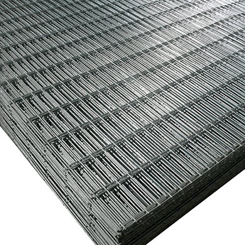 Suregreen Galvanised Welded Wire Panel | 12 Gauge | 10 Pack |1.82m x 0.91m | 3 x 1mm Rectangular Holes