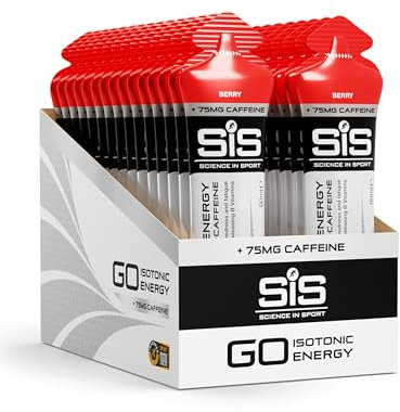 Science in Sport Go Isotonic Energy Gel with Caffeine, Berry Flavour, 60ml (30 Packs)
