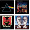 Pink Floyd dark side of the moon Nue offiziell 4 x Kühlschrankmagnet Gift set One Size
