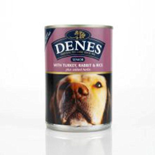 Denes 12 x Dog Senior Turkey Rabbit & Rice + Herbs 400g