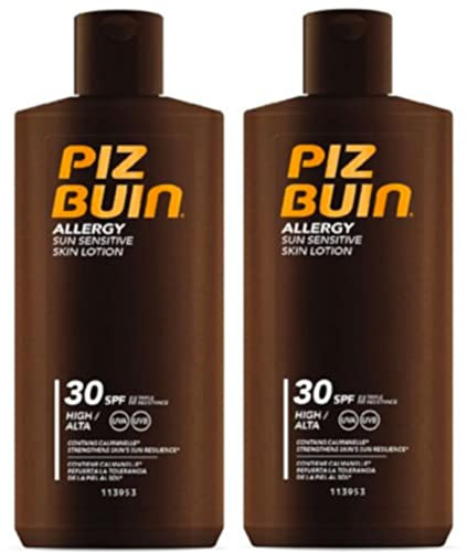 Piz Buin Allergy Lotion SPF 30 (2 Pack 2 X 200Ml Jeder Verhindern Prickly Heat