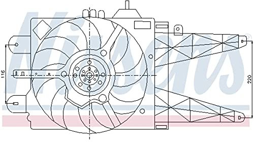 Nissens 85158 Lüfter Wasserkühler