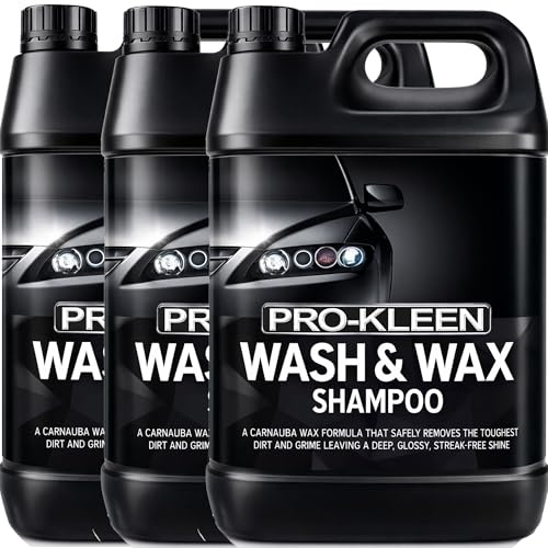 3 x 5 Litres Pro-Kleen Professional Car Wash and Carnauba Wax