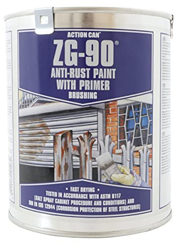 Silver ZG-90 Brush on Zinc galvanising Paint undercoat and top coat in 1 Large 900ml Tub, anti rust galv paint