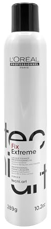 L'Oréal Professionnel Paris Fix Extreme Lacquer - Strong Hold Hairspray For All Hair Types, Anti-Frizz and Shine, Packaging May Vary