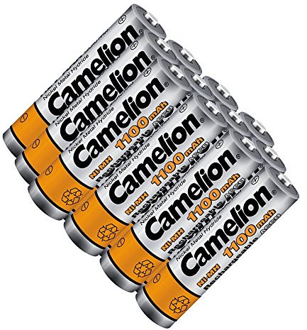 12x Camelion 1100mAh Ni-MH Micro AAA R3 Akku 1,2V - Markenakku Top und Neu