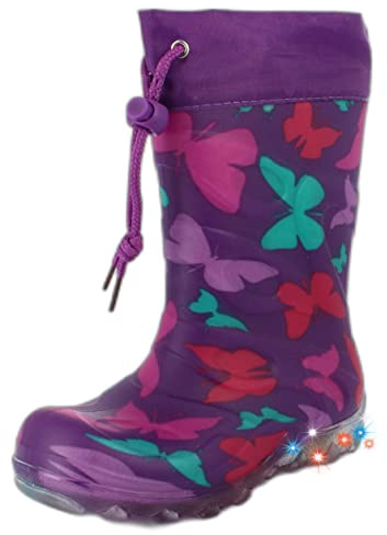Beck M dchen Butterfly Schlupfstiefel, Violett, 24 EU