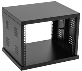ROADINGER Stahl-Rack SR-19, 10HE | Pulverbeschichtetes Stahlrack, ideal für Festinstallationen