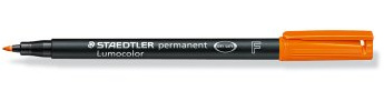 Staedtler 318 – 4 Orange 1Stück (S) – Permanent Marker (Orange, Schwarz, Orange, Polypropylen, 0,6 mm, 1 Stück (S))