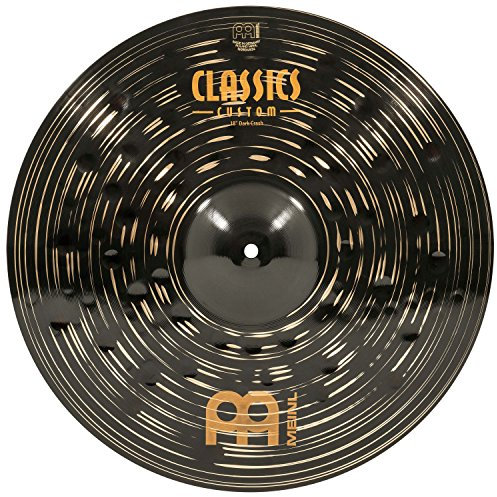 Meinl Cymbals Classics Custom Dark Plato Crash de 18 pulgadas (45,72cm) Platillos de Batería - Bronce B12, Acabado Oscuro (CC18DAC)